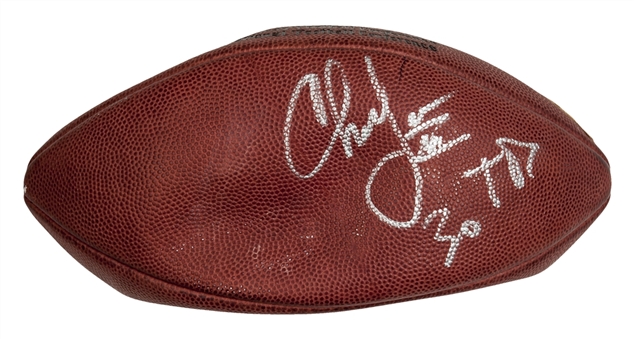 1999 Charlie Garner Game Used and Signed Touch Down Football From 12/26/99 (Garner LOA & PSA/DNA)